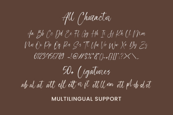 Handrail Signature Font Poster 8
