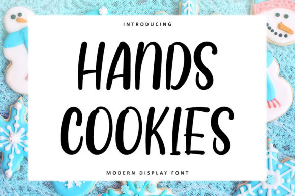 Hands Cookies Font Poster 1