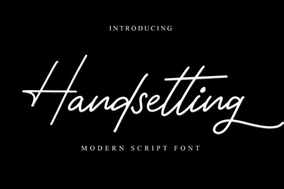 Handsetting Font Poster 1