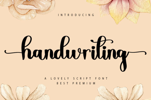 Handwriting Font Poster 1