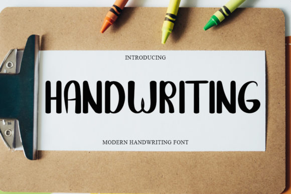 Handwriting Font Poster 1