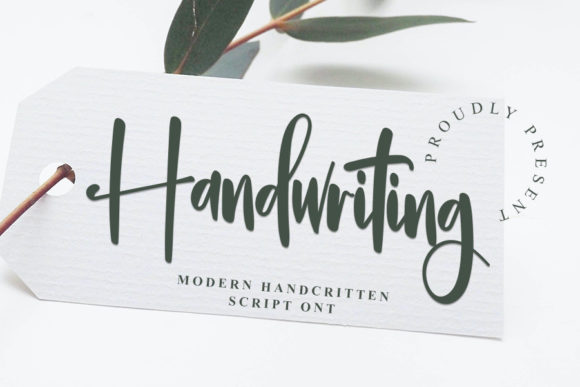 Handwriting Font Poster 1