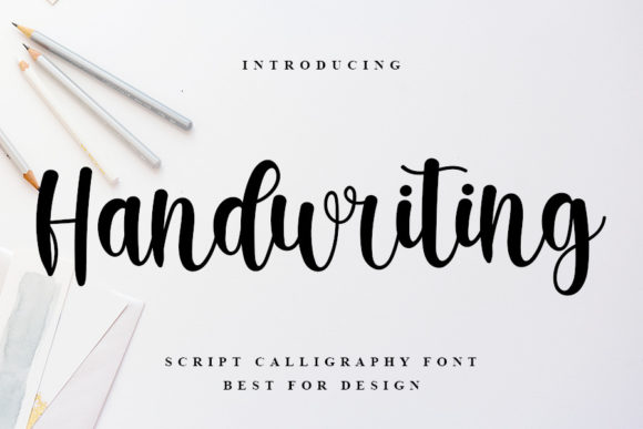 Handwriting Font Poster 1