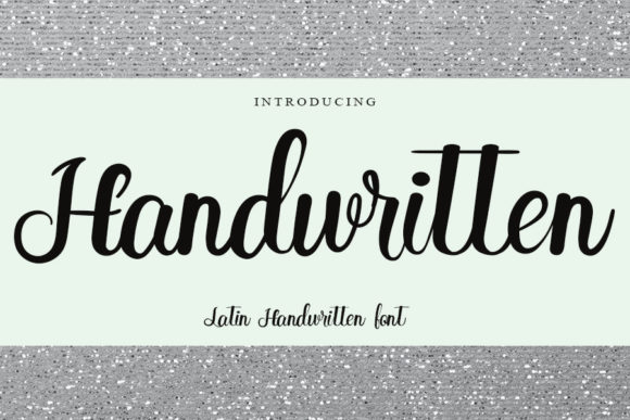 Handwritten Font Poster 1