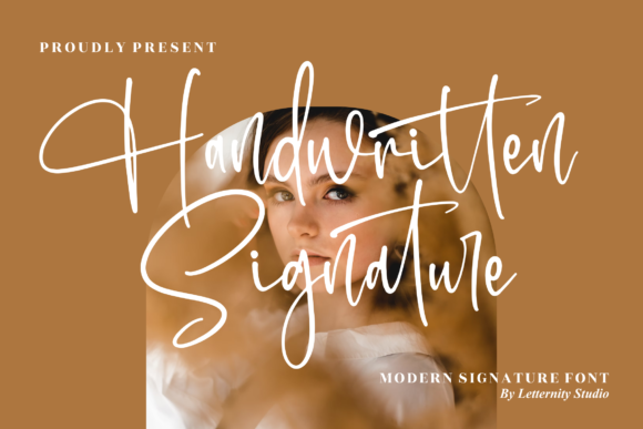 Handwritten Signature Font Poster 1