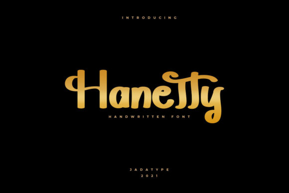 Hanetty Font Poster 1