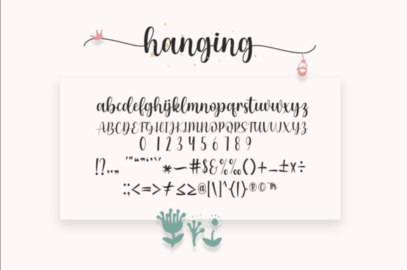 Hanging Font Poster 8