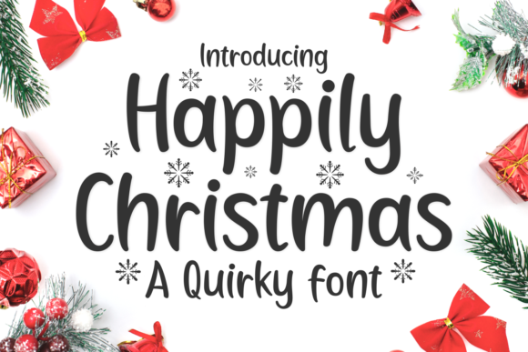 Happily Christmas Font Poster 1