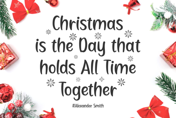 Happily Christmas Font Poster 3