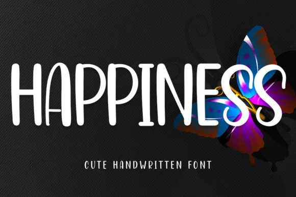 Happiness Font Happiness Font Poster 1