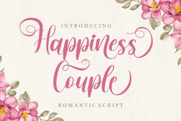 Happiness Couple Font Poster 1