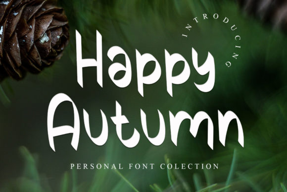 Happy Autumn Font Poster 1
