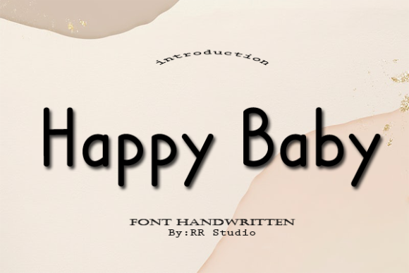 Happy Baby Font Poster 1