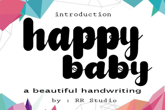Happy Baby Font Poster 1