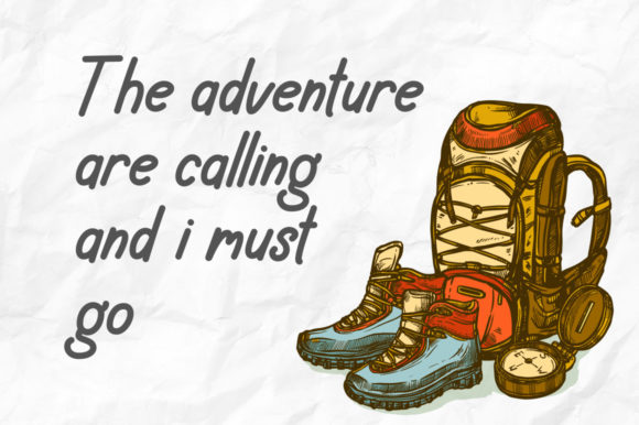Happy Camping Font Poster 2