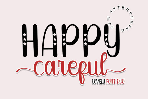 Happy Careful Font Poster 1