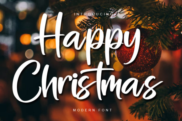 Happy Christmas Font Poster 1