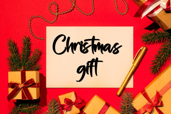 Happy Christmas Font Poster 2