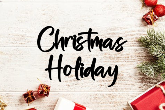 Happy Christmas Font Poster 3