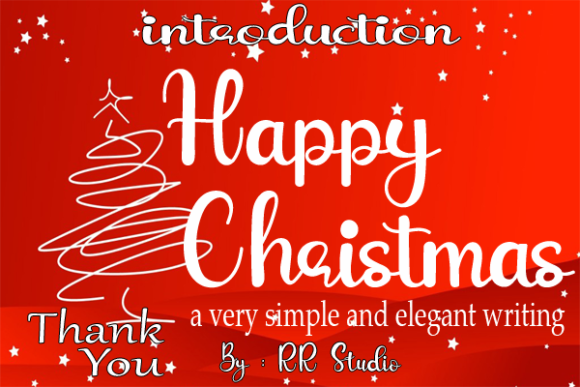 Happy Christmas Font Poster 1