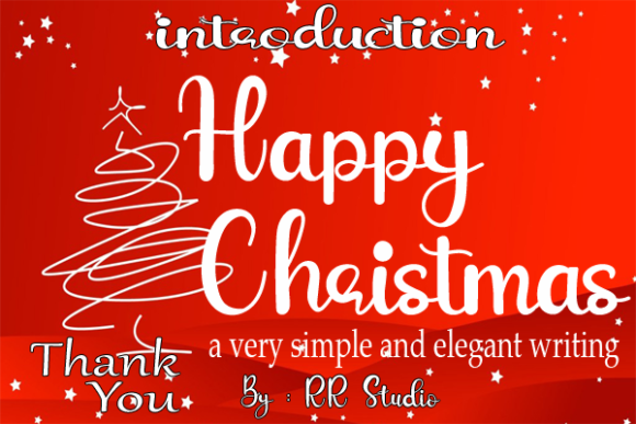 Happy Christmas Font Happy Christmas Font Poster 1
