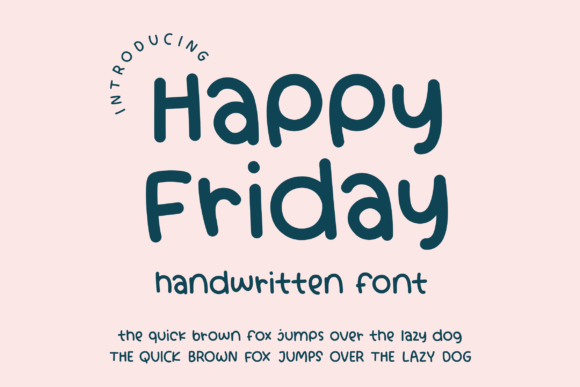 Happy Friday Font Poster 1