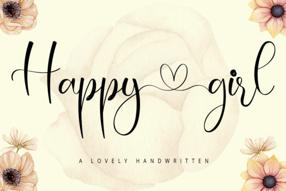 Happy Girl Font Poster 1