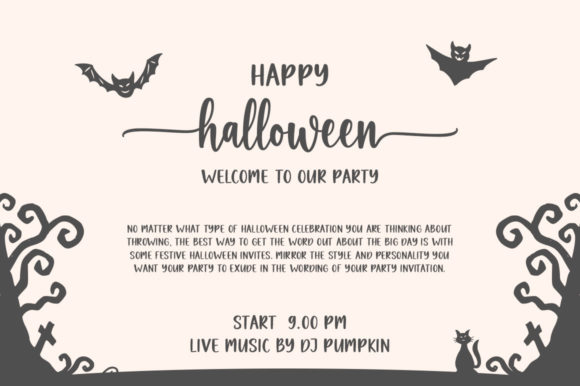 Happy Halloween Font Poster 3