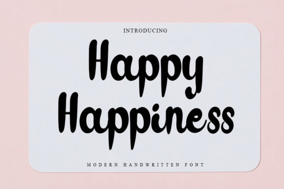 Happy Happiness Font Poster 1