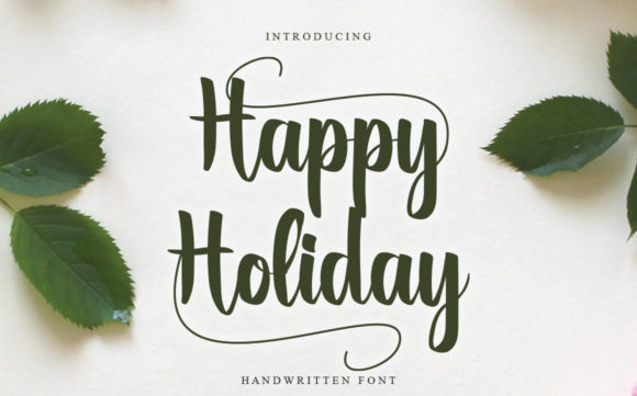 Happy Holiday Font