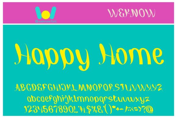 Happy Home Font Poster 1