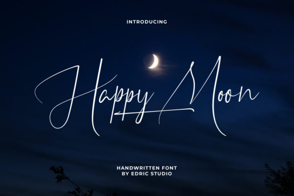 Happy Moon Font Poster 1