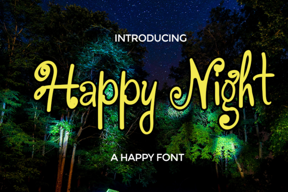 Happy Night Font Poster 1