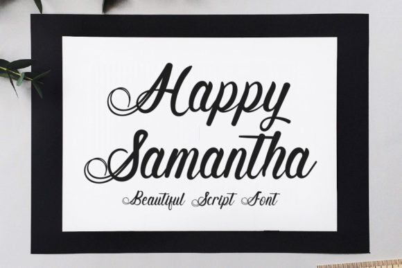 Happy Samantha Font Poster 1