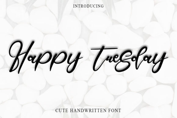 Happy Tuesday Font Poster 1