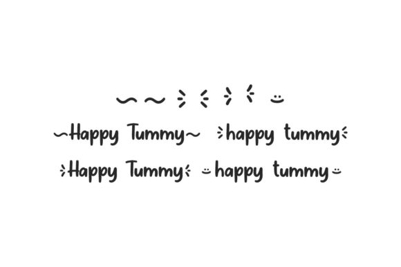 Happy Tummy Font Poster 6