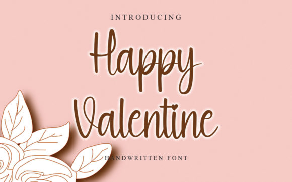 Happy Valentine Font Poster 1