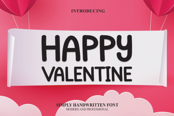 Happy Valentine Font Poster 1