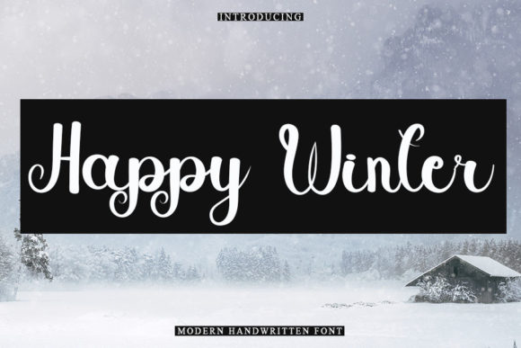 Happy Winter Font