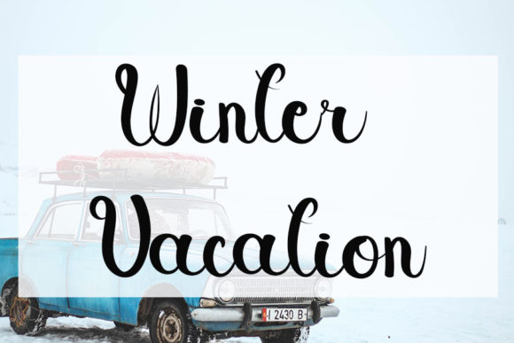 Happy Winter Font Poster 2