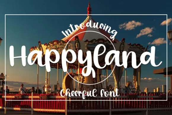 Happyland Font Happyland Font Poster 1