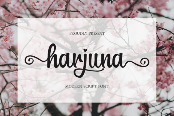 Harjuna Script Font