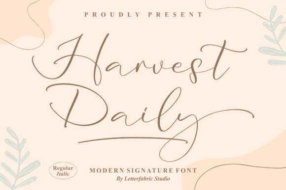 Harvest Daily Font