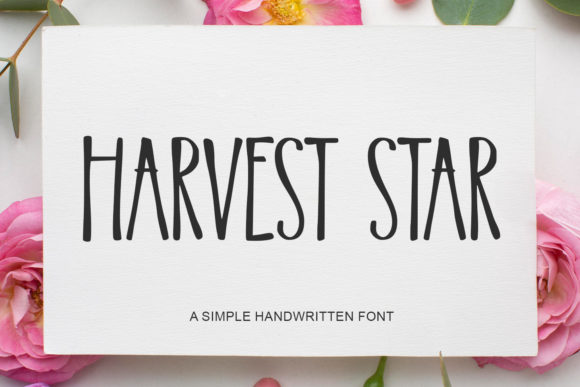 Harvest Star Font Poster 1