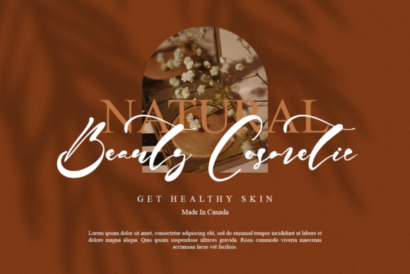 Harvey Signature Font Poster 6