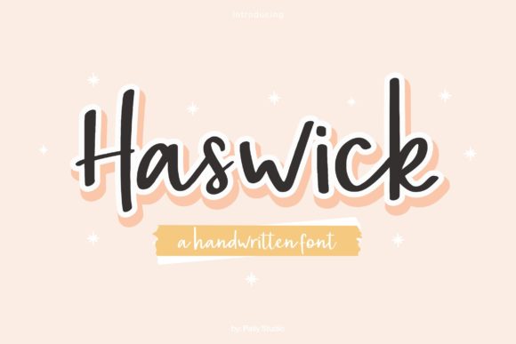 Haswick Font Poster 1