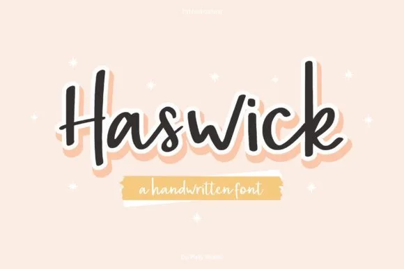 Haswick Font Haswick Font Poster 1