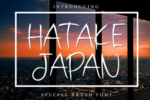 Hatake Japan Font Hatake Japan Font Poster 1
