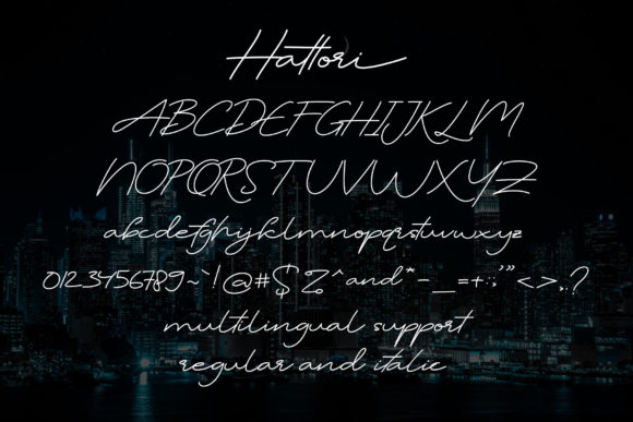 Hattori Font Poster 7