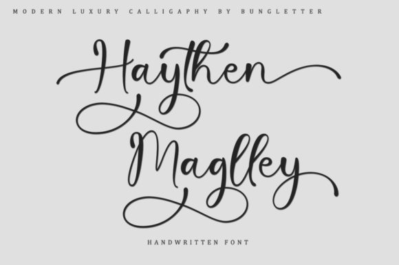 Haythen Maglley Font Poster 14